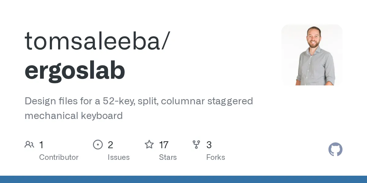 tomsaleeba Ergoslab Keyboard